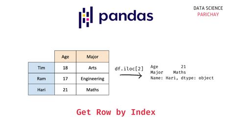 pandas access row by index